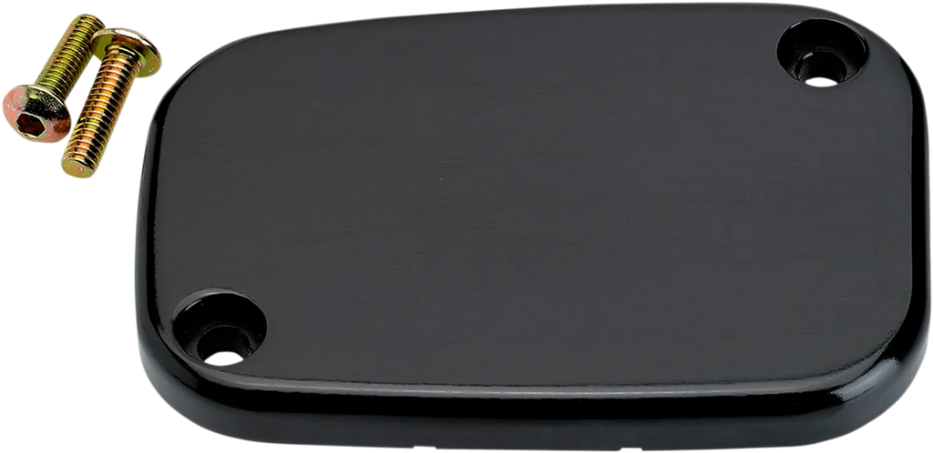 Joker Machine Master Cylinder Cover - Brake - Front - Smooth - Black 08-004B - Main Product View