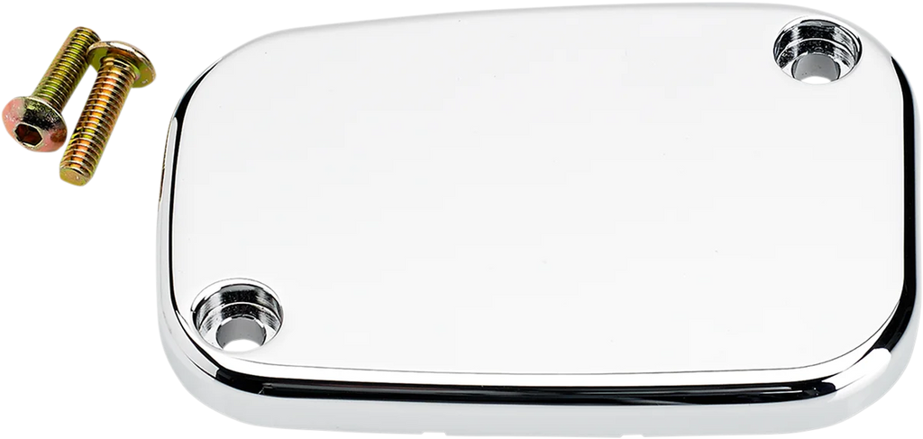 Joker Machine Master Cylinder Cover - Brake - Front - Smooth - Chrome 08-004C - Main Product View