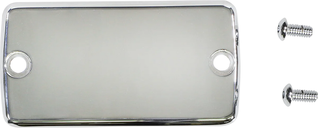 Joker Machine Master Cylinder Cover - Brake - Front - Smooth - Chrome 921115C - Main Product View