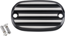 Load image into Gallery viewer, Joker Machine Master Cylinder Cover - Finned - Black/Silver 08-01-2 - Main Product View