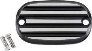Joker Machine Master Cylinder Cover - Finned - Black/Silver 08-01-2 - Main Product View