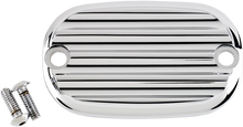 Load image into Gallery viewer, Joker Machine Master Cylinder Cover - Finned - Chrome 08-01FN - Main Product View