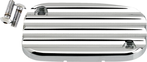 Joker Machine Master Cylinder Cover - Hydraulic Clutch - Finned - Chrome 08-012C - Main Product View