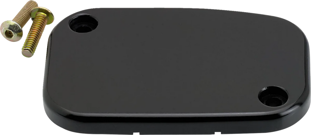 Joker Machine Master Cylinder Cover - Hydraulic Clutch - Smooth - Black 08-014B - Main Product View
