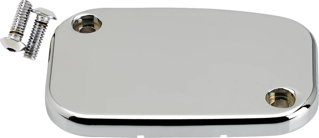 Joker Machine Master Cylinder Cover - Hydraulic Clutch - Smooth - Chrome 08-014C - Main Product View