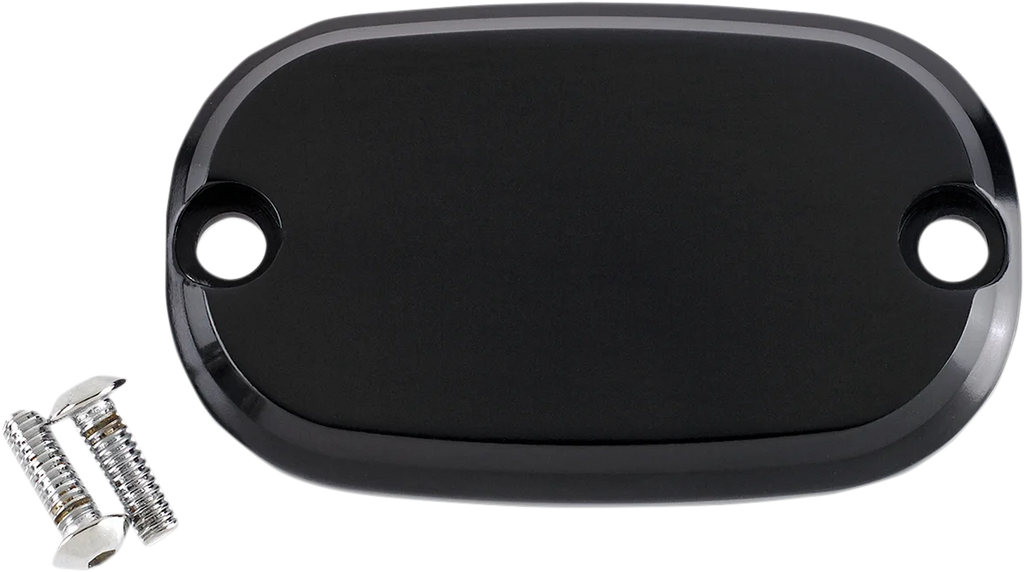 Joker Machine Master Cylinder Cover - Smooth - Black - 99-17 08-01SB - Main Product View