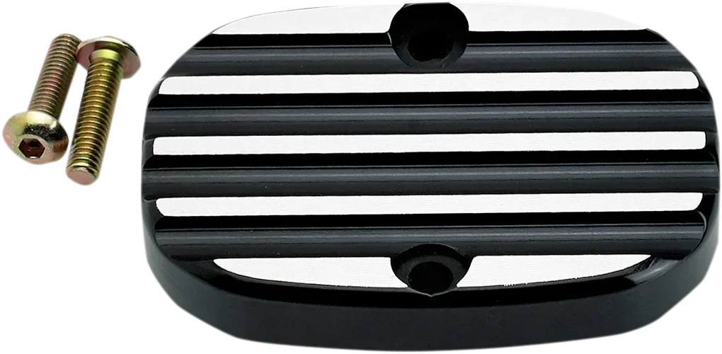 Joker Machine Master Cylinder Cover - Smooth - Chrome - 99-17 08-01S - Side View