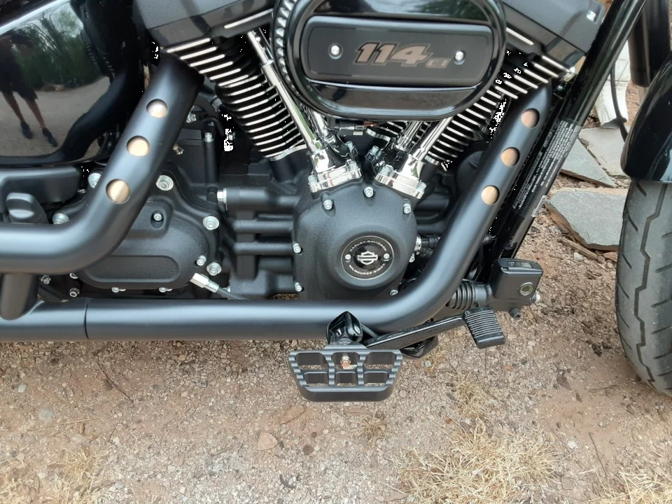 Joker Machine Mini Floorboards - Black - Softail 08-644-6B - Side View