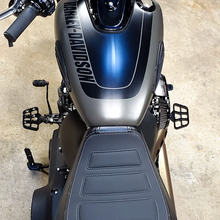 Load image into Gallery viewer, Joker Machine Mini Floorboards - Black - Softail 08-644-6B - Back View
