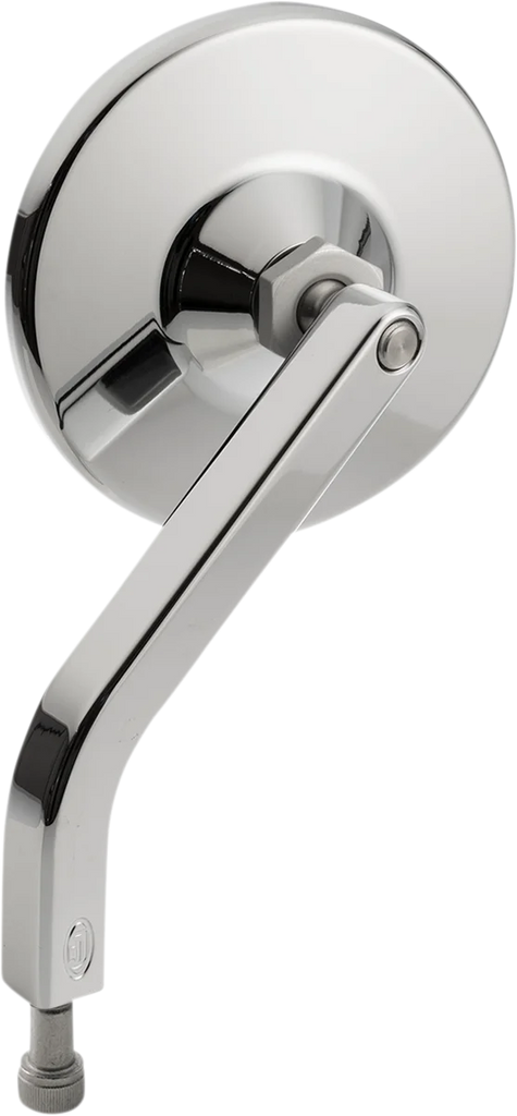 Joker Machine Mirror - No. 7 OE - Side View - Round - Chrome - Left 03-051-3L - Side View