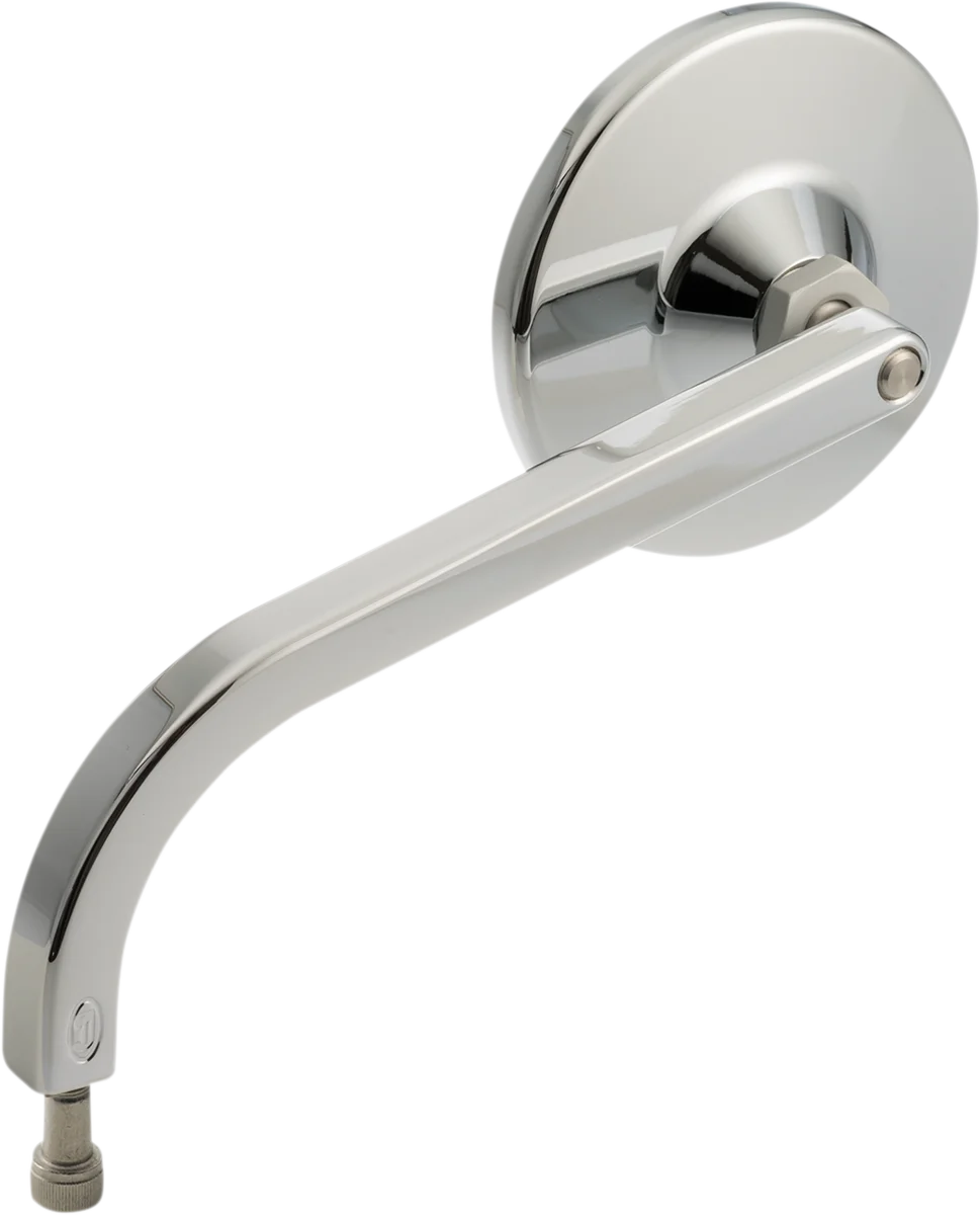 Joker Machine Mirror - No. 7 Standard - Side View - Round - Chrome - Left 03-050-3L - Side View