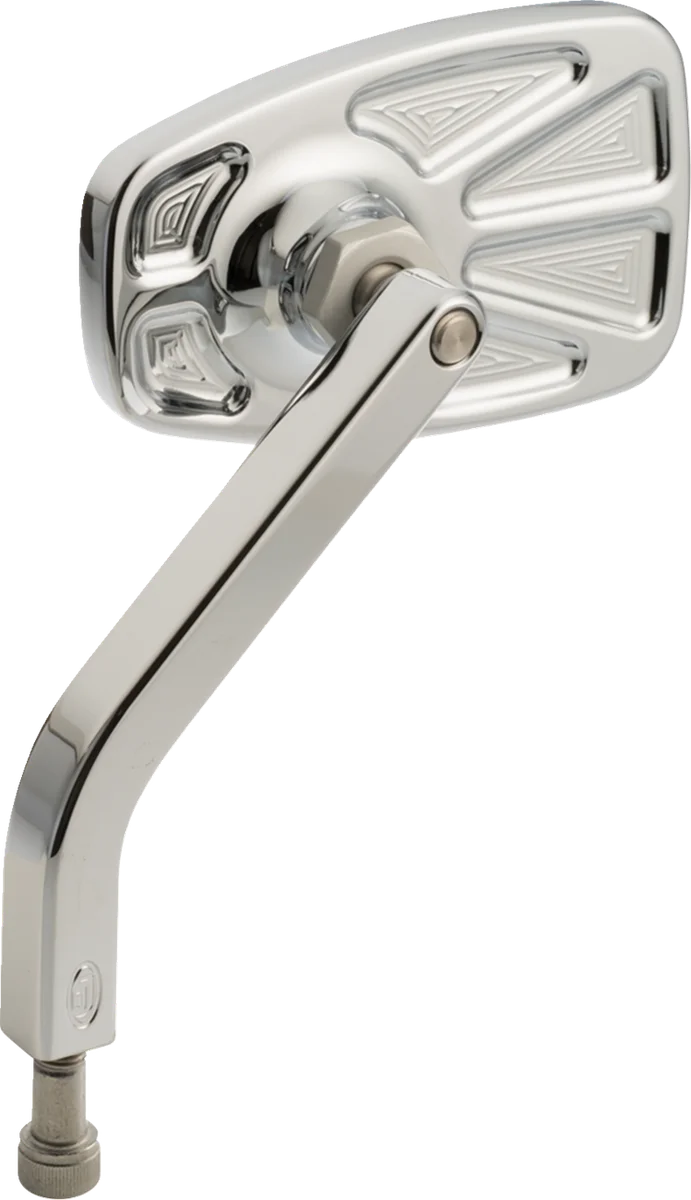 Joker Machine Mirror - No. 8 Cafe - OEM - Rectangle - Chrome - Left 03-057-3L - Side View