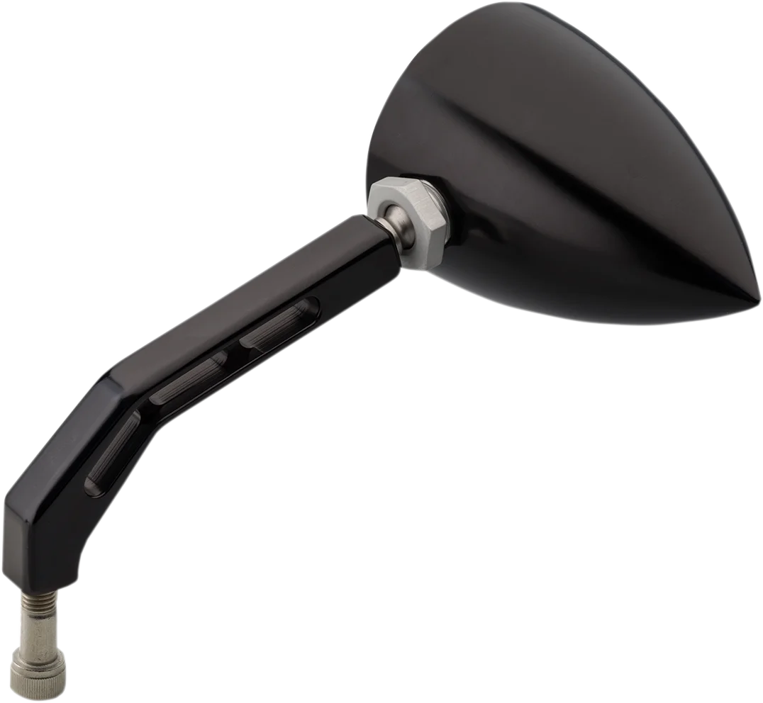 Joker Machine Mirror - ViewTech 5 - Side View - Teardrop - Black 03-011BLK - Side View