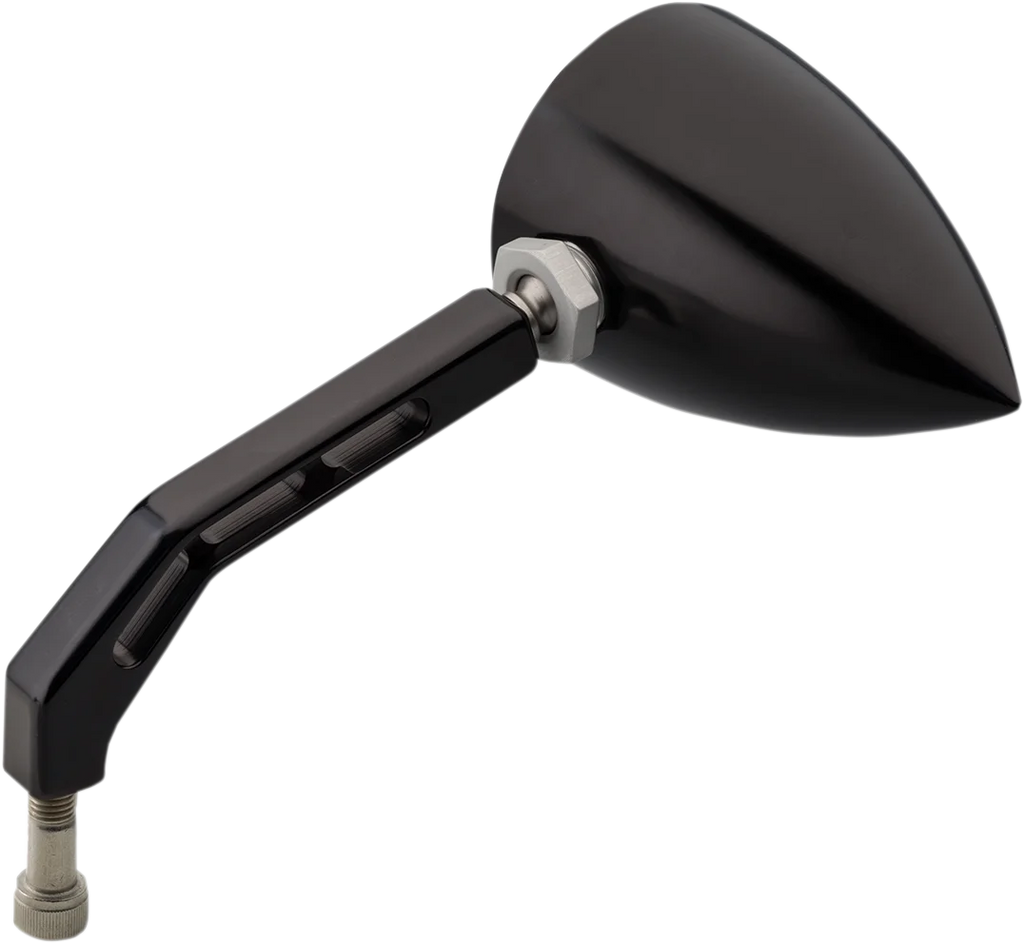 Joker Machine Mirror - ViewTech 5 - Side View - Teardrop - Black 03-011BLK - Side View