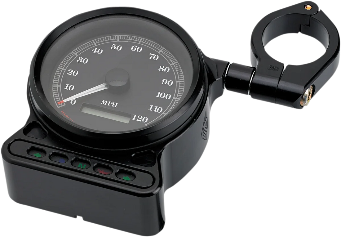 Joker Machine OE Indicator Speedometer Side Mount - Black 10-319B - Side View