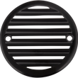 Load image into Gallery viewer, Joker Machine Points Cover - Finned - 2 Hole - Black Anodized/Silver 02-98TC - Main Product View