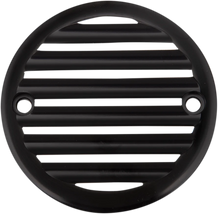 Load image into Gallery viewer, Joker Machine Points Cover - Finned - 2 Hole - Black Anodized/Silver 02-98TC - Main Product View