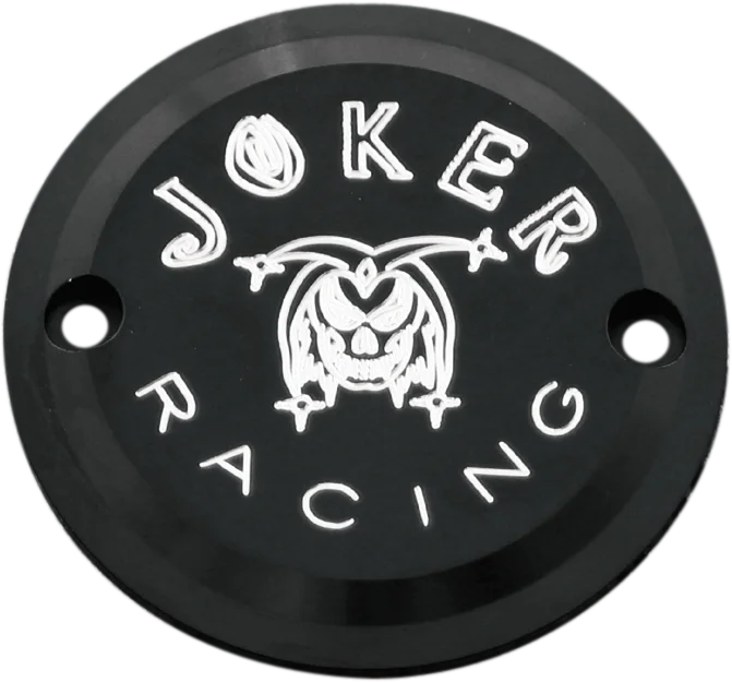 Joker Machine Points Cover - Finned - 2 Hole - Black Anodized/Silver 02-98TC - Detail View