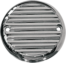 Load image into Gallery viewer, Joker Machine Points Cover - Finned - 2 Hole - Chrome 02-98FN - Main Product View
