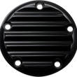 Load image into Gallery viewer, Joker Machine Points Cover - Finned - 5 Hole - Black Anodized 02-99-1 - Main Product View