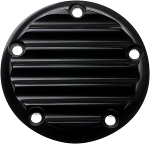 Joker Machine Points Cover - Finned - 5 Hole - Black Anodized 02-99-1 - Main Product View