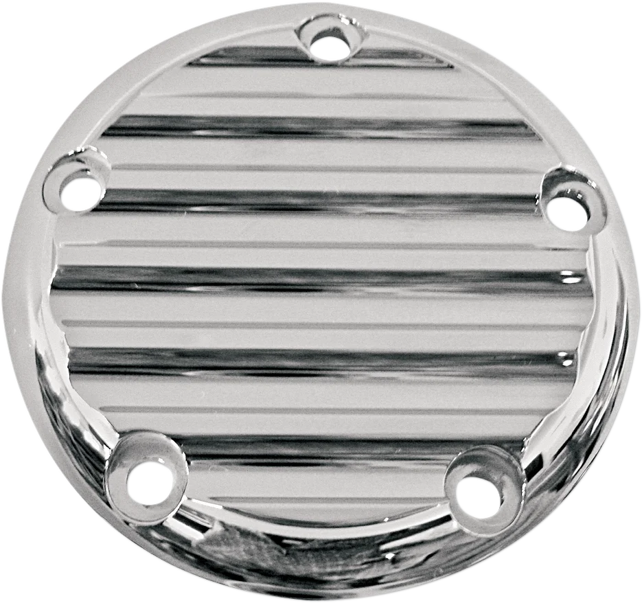 Joker Machine Points Cover - Finned - 5 Hole - Chrome 02-99FN - Main Product View