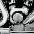 Load image into Gallery viewer, Joker Machine Points Cover - Finned - 5 Hole - Chrome 02-99FN - Side View