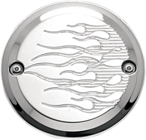 Joker Machine Points Cover - Flame - 2 Hole - Chrome 921102FC - Main Product View