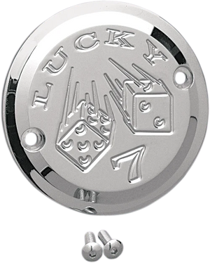 Joker Machine Points Cover - Lucky 7 - 2 Hole - Chrome 921102L - Main Product View
