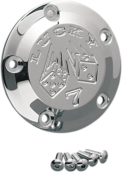 Joker Machine Points Cover - Lucky 7 - 5 Hole - Chrome 02-99L - Main Product View