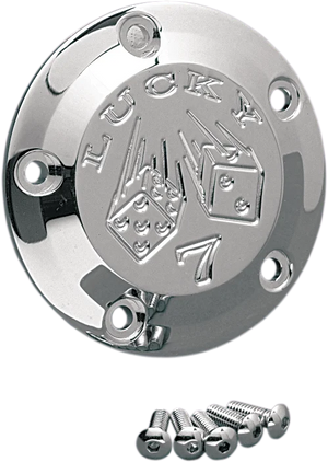 Joker Machine Points Cover - Lucky 7 - 5 Hole - Chrome 02-99L - Main Product View