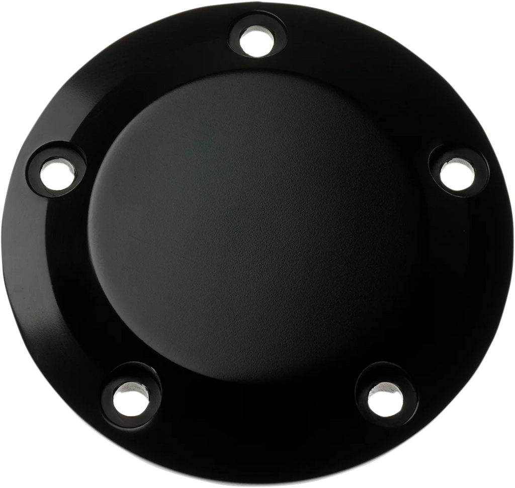 Joker Machine Points Cover - Smooth - 5 Hole - Black Anodized 02-99SB - Main Product View