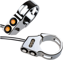 Load image into Gallery viewer, Joker Machine Rat Eye LED Turn Signals - 41 mm - Chrome 05-200-2C - Main Product View