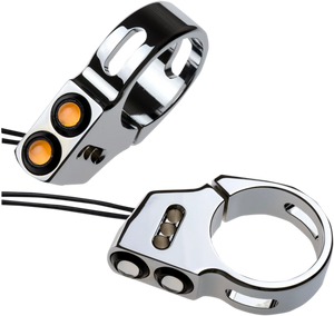 Joker Machine Rat Eye LED Turn Signals - 49 mm - Chrome 05-200-3C - Main Product View