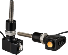 Load image into Gallery viewer, Joker Machine Rat Eye Mirror-Mount Turn Signals - Black/Amber 05-215B - Main Product View