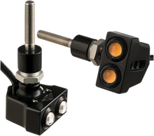 Load image into Gallery viewer, Joker Machine Rat Eye Mirror-Mount Turn Signals - Dual - Black 05-216B - Main Product View