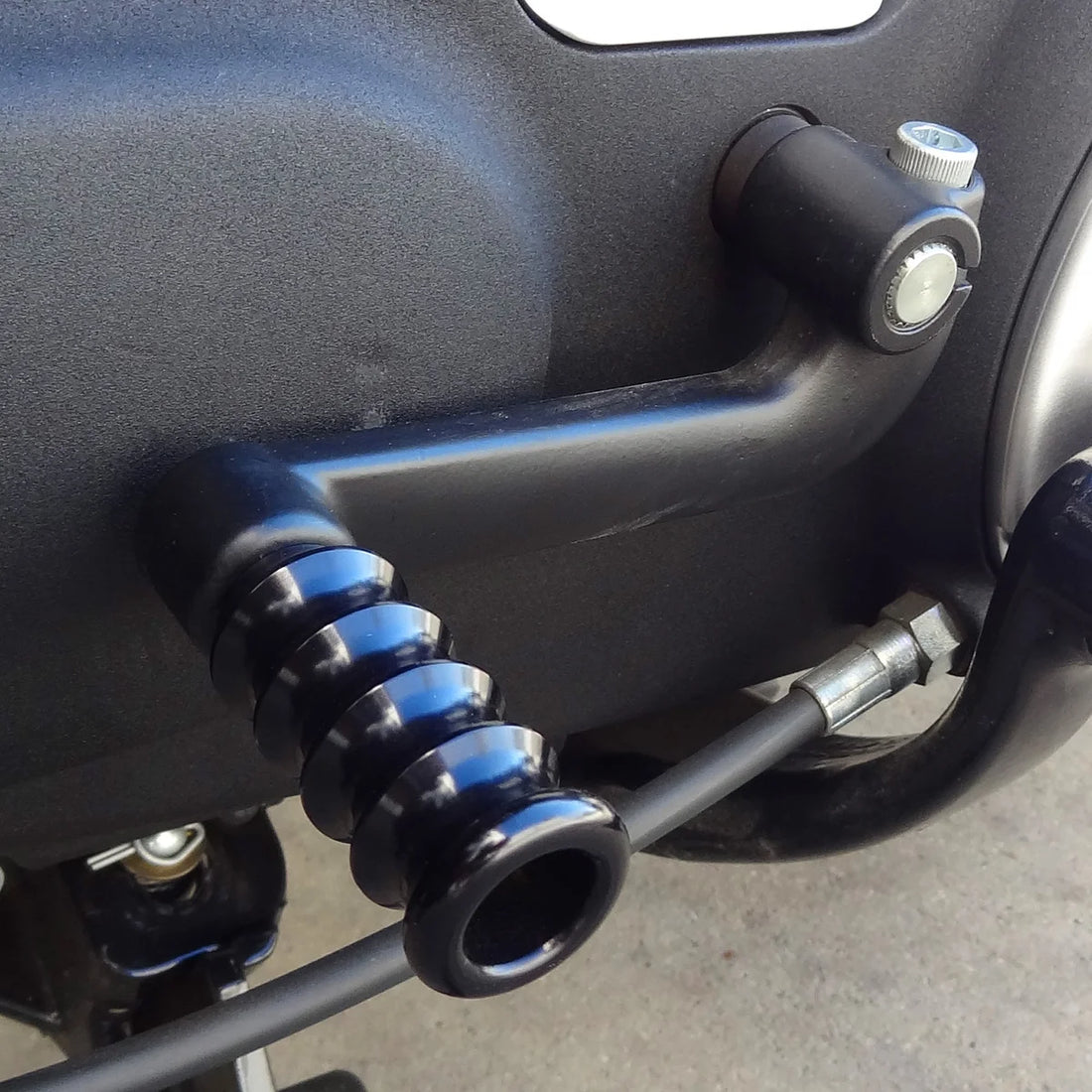 Joker Machine Ribbed Shift Peg - Black 08-63-2B - Side View
