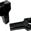 Load image into Gallery viewer, Joker Machine Risers - Dual - 4" - Harley Davidson - Black 03-864B - Main Product View