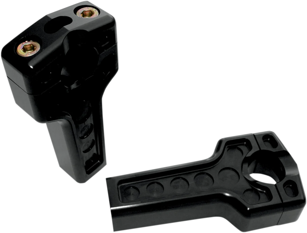 Joker Machine Risers - Dual - 4" - Harley Davidson - Black 03-864B - Main Product View
