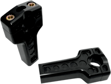 Load image into Gallery viewer, Joker Machine Risers - Dual - 4&quot; - Harley Davidson - Black 03-864B - Main Product View