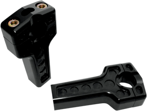 Joker Machine Risers - Dual - 4" - Harley Davidson - Black 03-864B - Main Product View