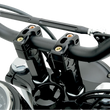 Load image into Gallery viewer, Joker Machine Risers - Dual - 4" - Harley Davidson - Black 03-864B - Side View