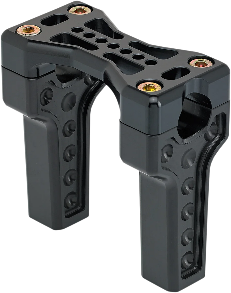 Joker Machine Risers - Straight - Bridge - Chrome 03-864-1C - Side View