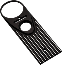 Load image into Gallery viewer, Joker Machine Road King Dash Panel - Finned - Black Anodized/Silver 04-20-2 - Main Product View