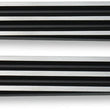 Load image into Gallery viewer, Joker Machine Saddlebag Latch Inserts - Black/Silver 04-501-2 - Main Product View