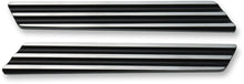 Load image into Gallery viewer, Joker Machine Saddlebag Latch Inserts - Black/Silver 04-501-2 - Main Product View