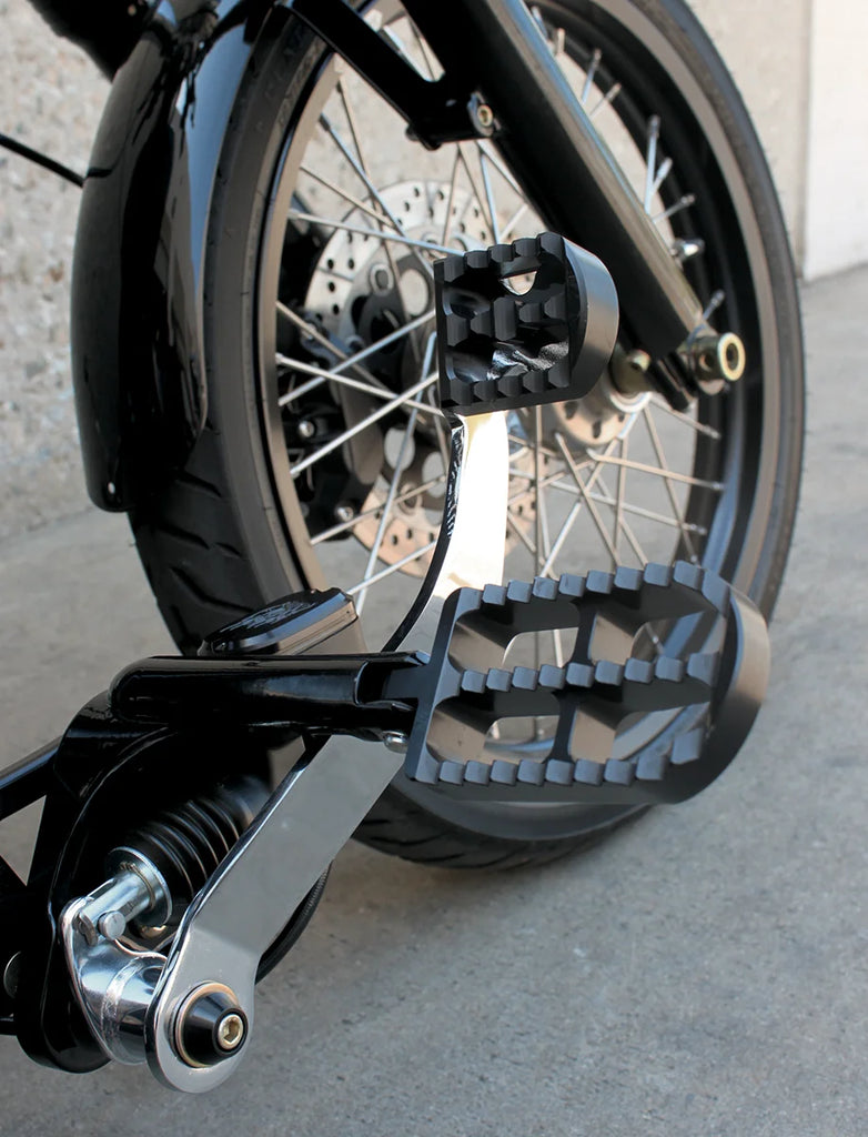 Joker Machine Serrated Brake Cover - Black 08-58-1 - Back View