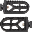 Load image into Gallery viewer, Joker Machine Serrated Footpegs - Black - Long 08-56-6B - Main Product View