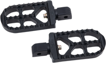 Load image into Gallery viewer, Joker Machine Serrated Footpegs - Black - Long 08-56-7B - Main Product View