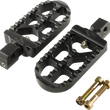 Load image into Gallery viewer, Joker Machine Serrated Footpegs - Black - Long 08-56-8B - Main Product View
